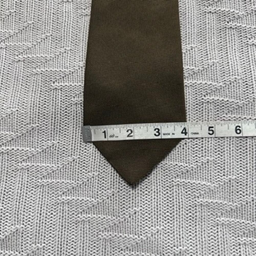 Vintage Burberry brown textured silk tie - Picture 7 of 7